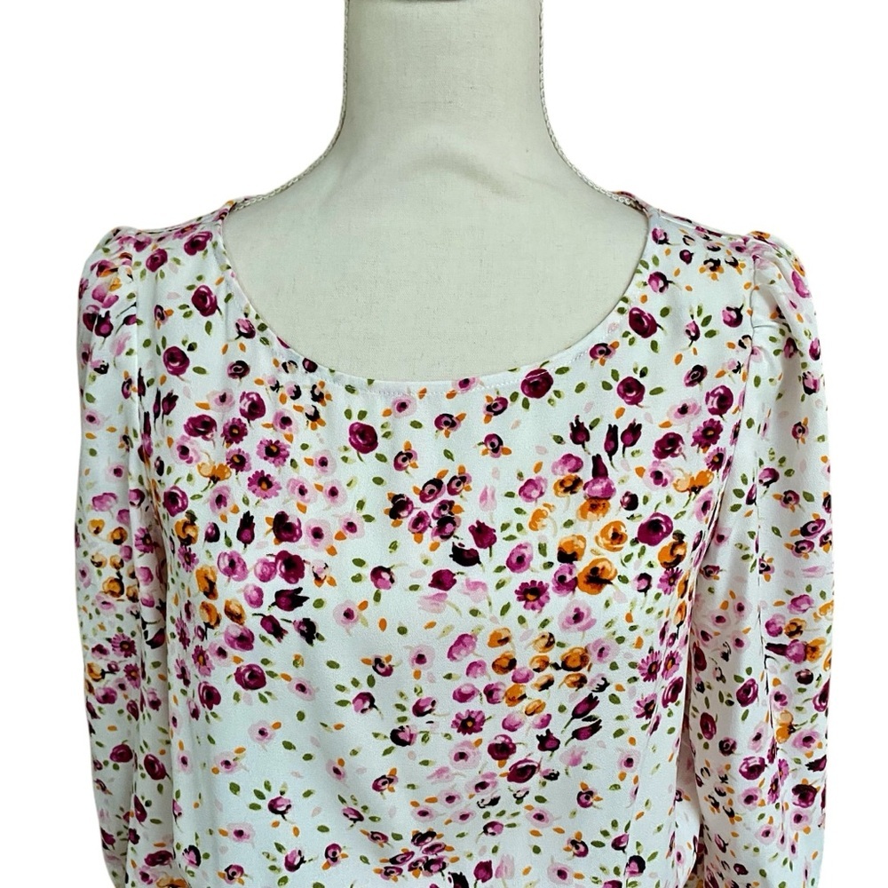 Maison Tara Floral Smocked Ruffle Dress Size 6 NWT - Picture 7 of 16